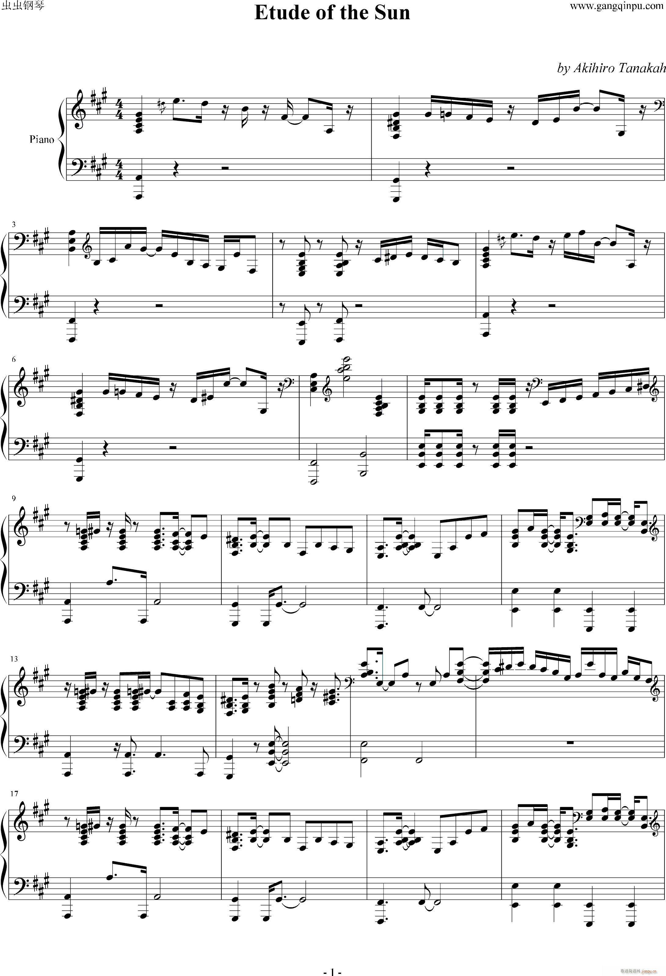 ̫(yng) ٰ Etude of the sun piano version(V)1