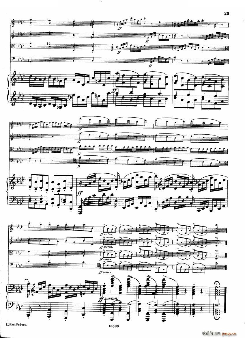 Brahms op 34 Piano Quintet f minor score һ(V)24