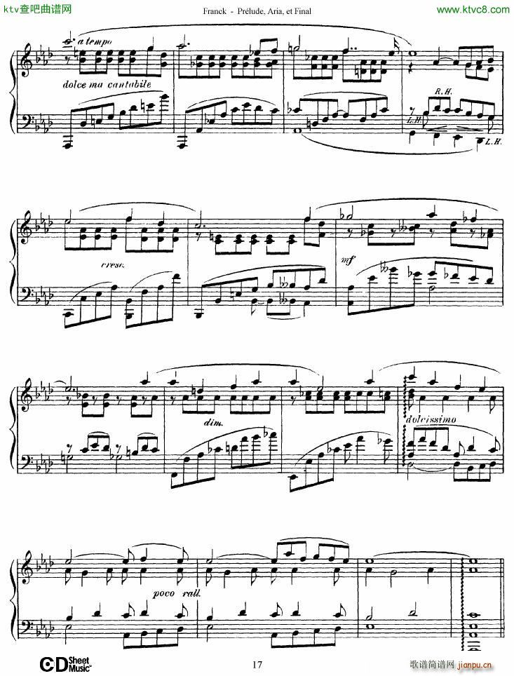 Franck Prlude Aria et Final(V)17