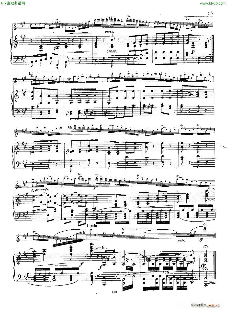 Andersen op 2 Ungarische Fantasie fl pno(V)15