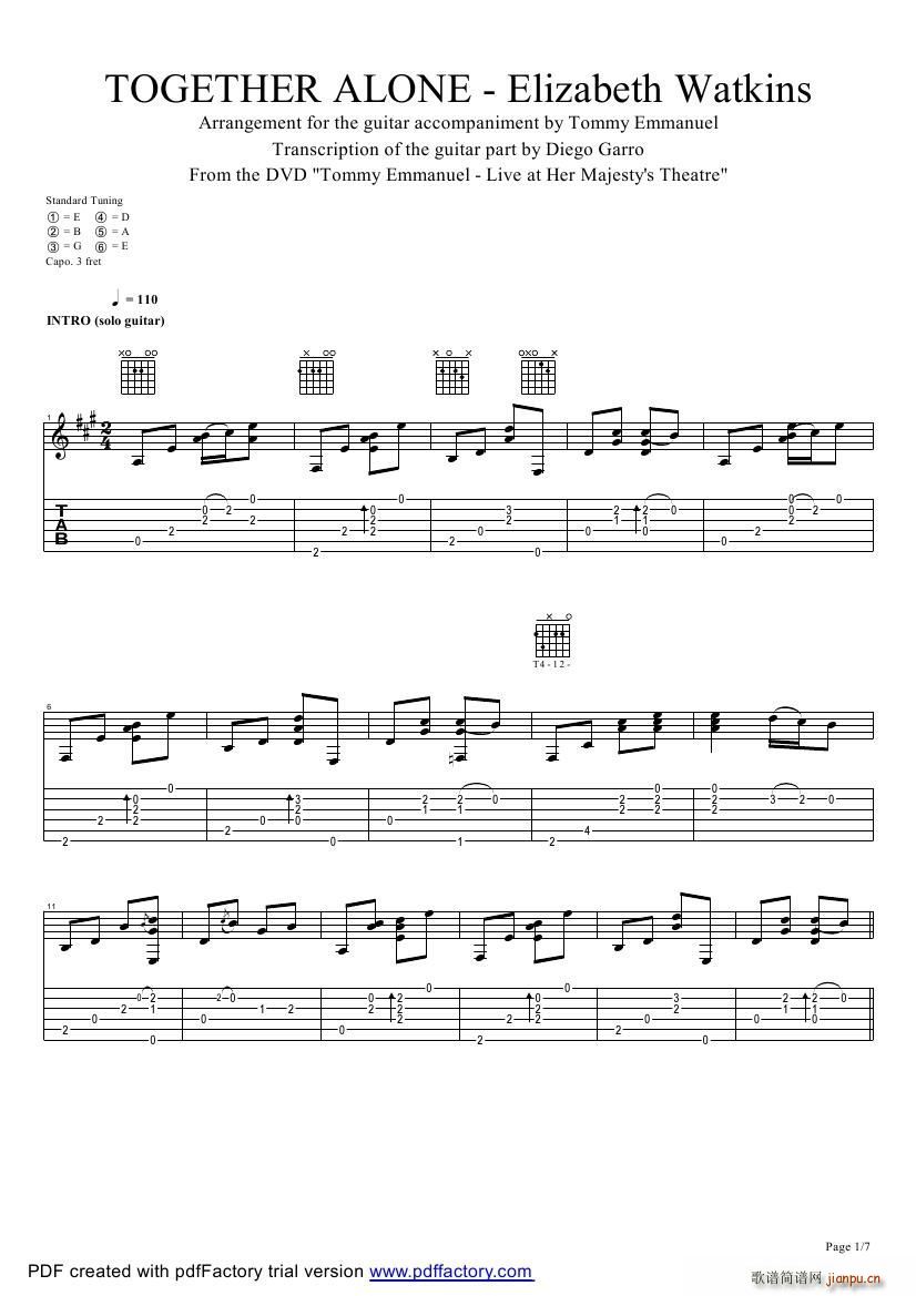 tommy emmanuel together alone ָ(V)1