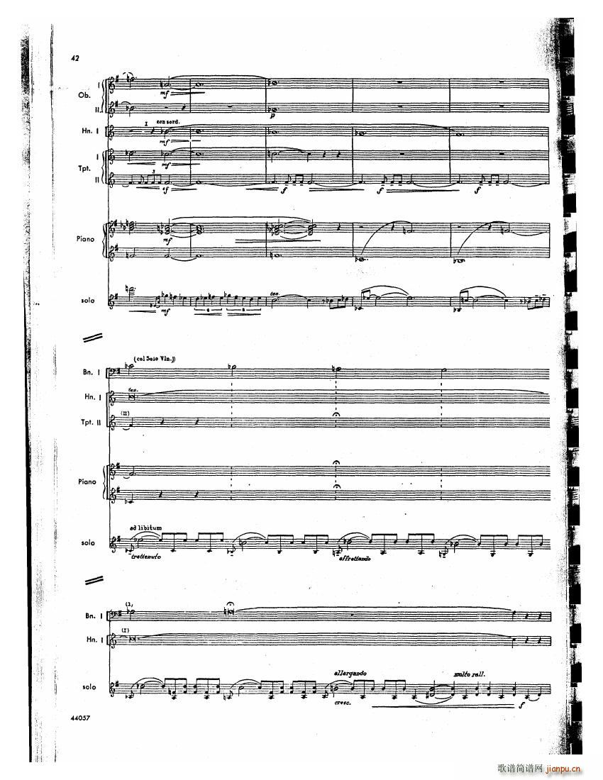 Barber op 14 Violin Concerto Score (V)1