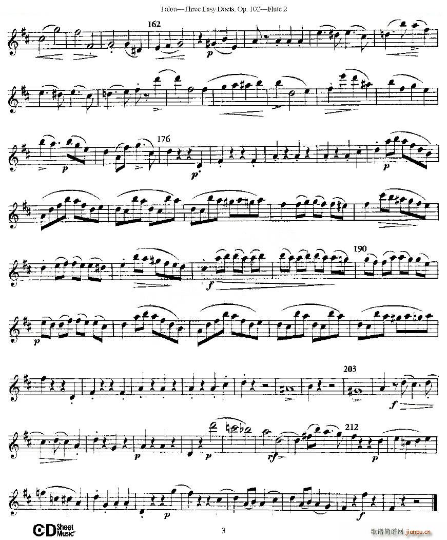 Three Easy Duets Op 102 ֮ڶL(chng) ׺(jin)Ʒ102̖ ~(ѺV)3