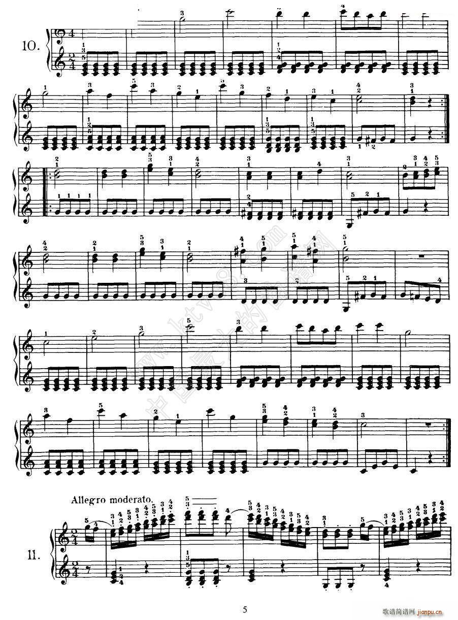 Czerny 100 Progressive Studies Op 139 1 21(V)5