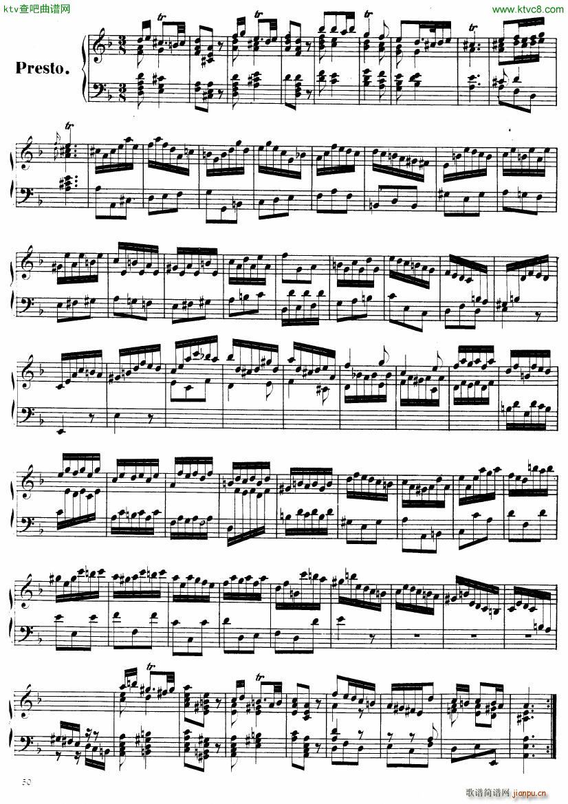 Handel Suite in D minor G112 117(V)10