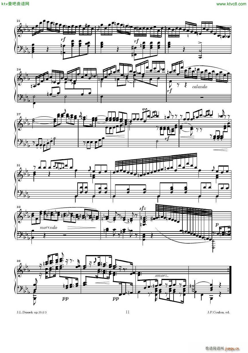 Dussek Sonate No13 op35 No3(V)11