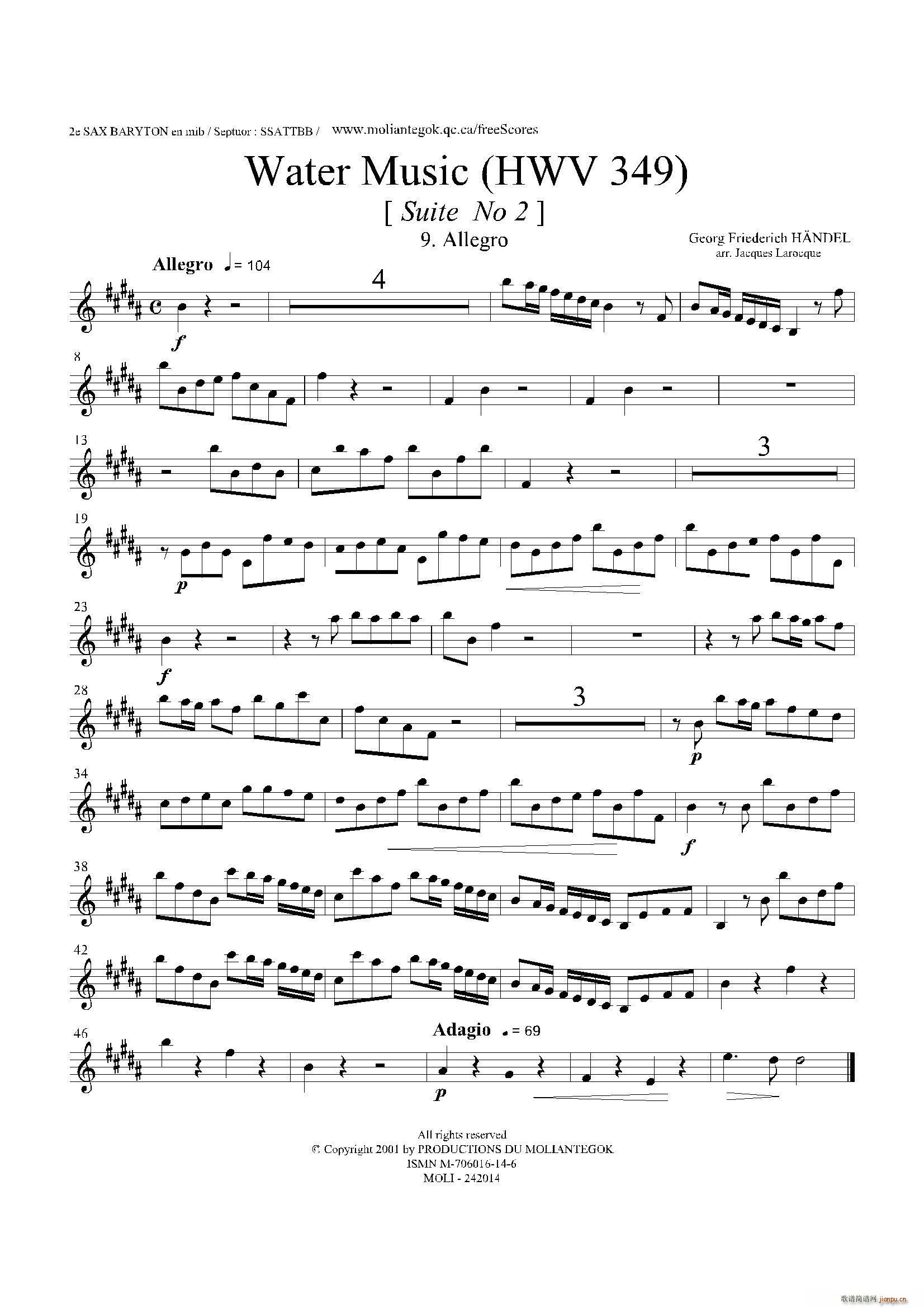 Water Music HWV 349 No 2 ڶ_˹(ʮּ)1