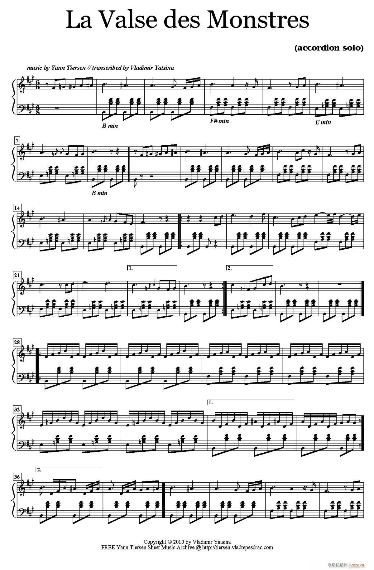 Ұ�F�A��Ɲ ?La Valse Des Monstres(ʮ�ּ�����)1