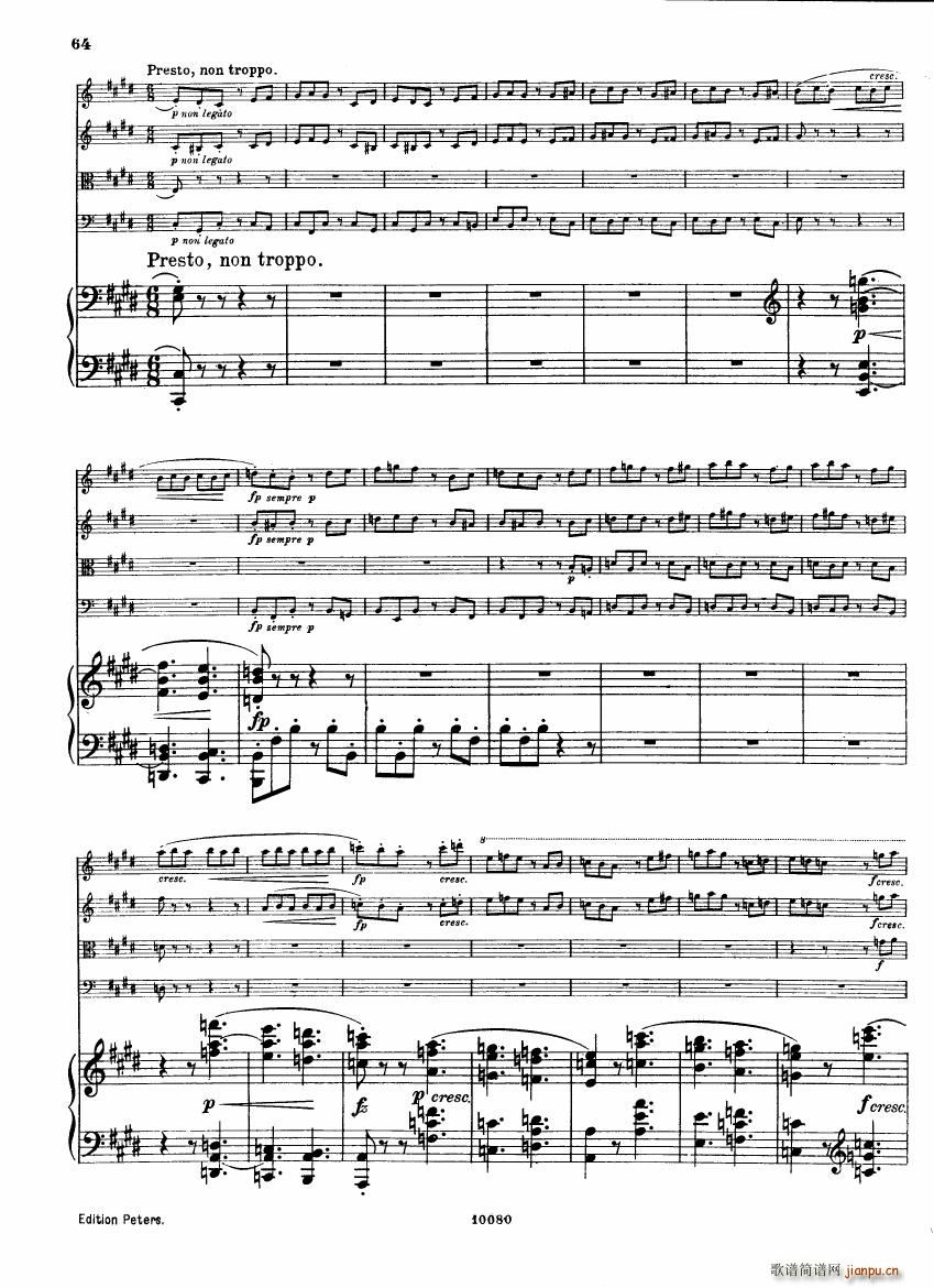 Brahms op 34 Piano Quintet f minor score (V)22