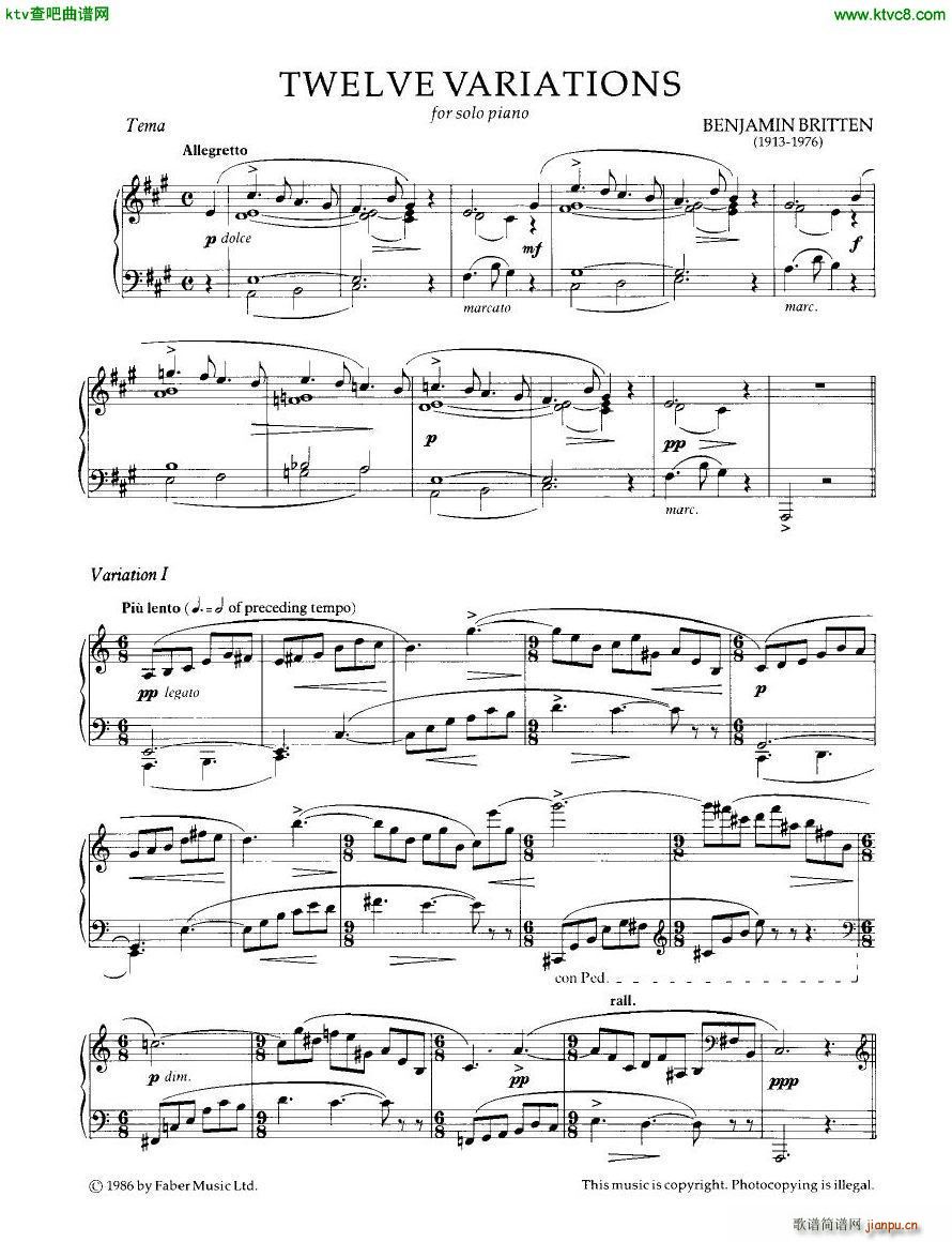 Britten 12 Variations(V)1