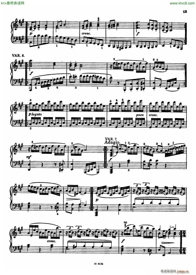 Czech piano variations from 18th century(V)13
