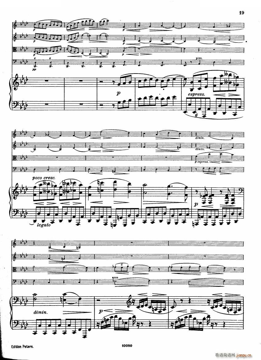 Brahms op 34 Piano Quintet f minor score һ(V)18