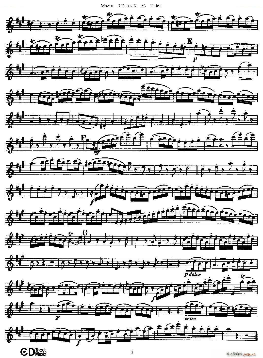 3 Duets K 156 ֮һL(chng)  K156̖ ~(ѺV)8