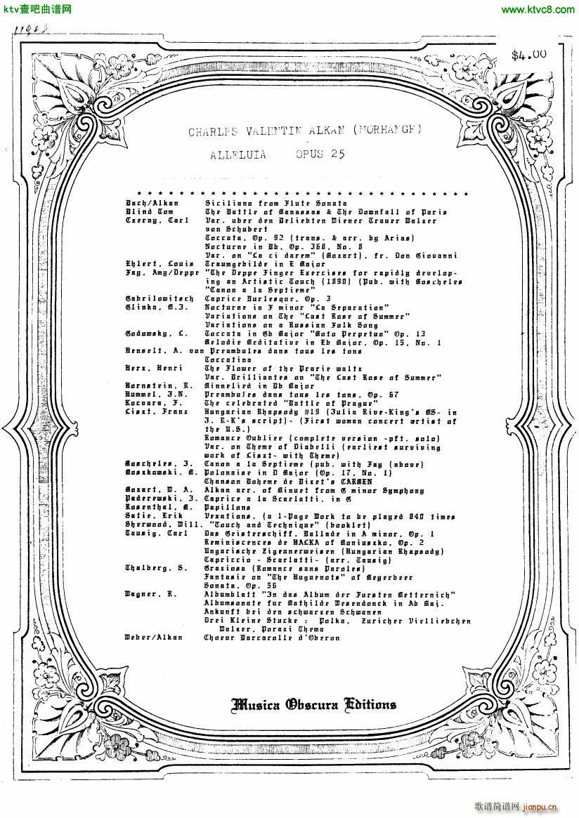 Alkan op 25 Alleluia(V)1