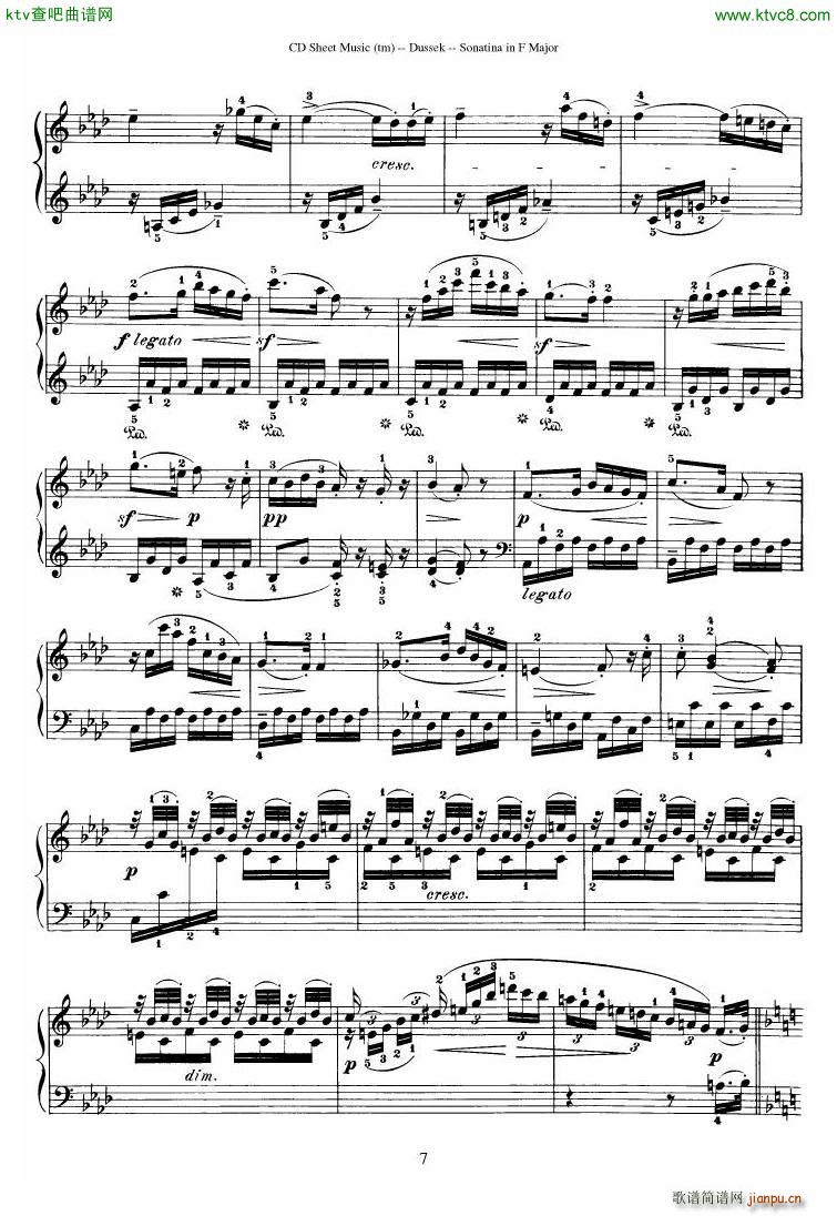 Dussek Sonatina in G Major(V)18