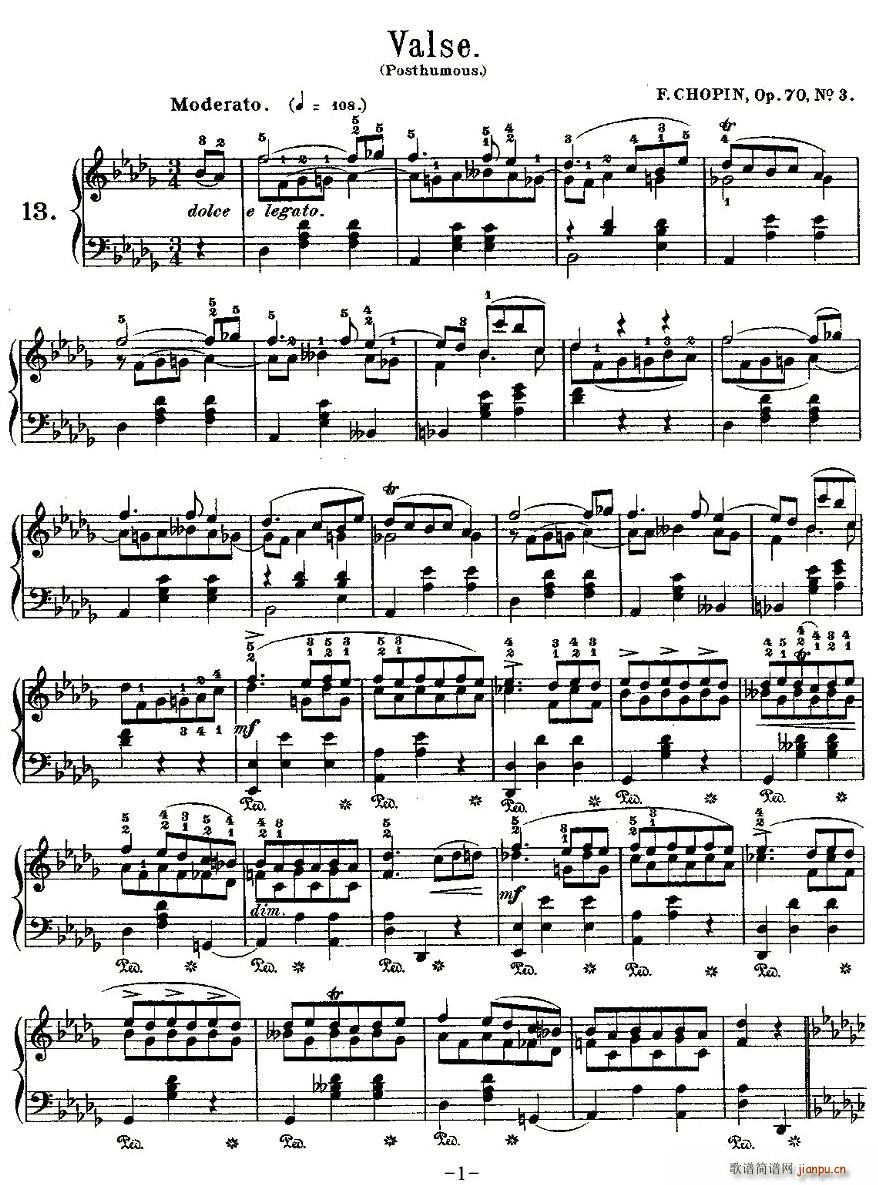 valseOp.70, No.3(ʮּ)1