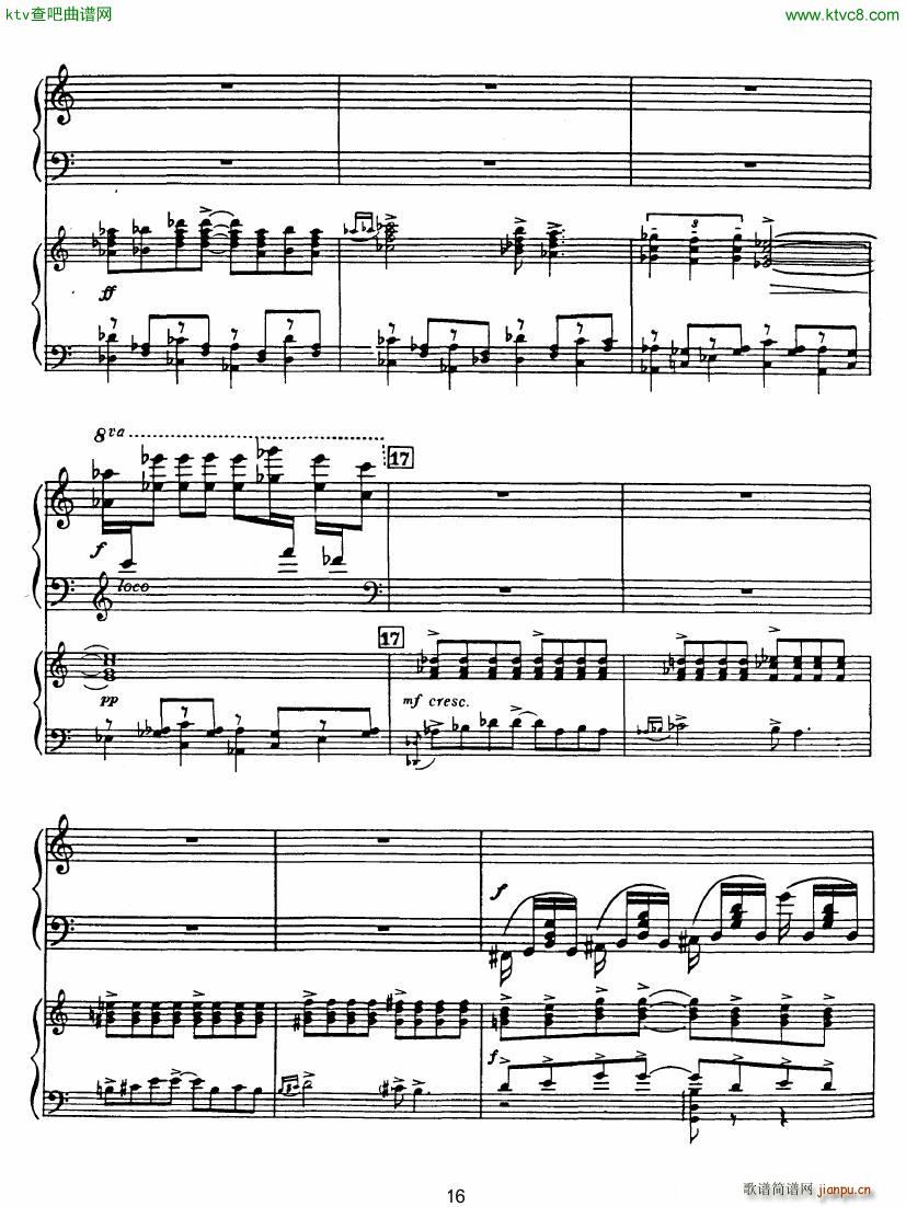 Rhapsody in Blue in Bb major Duet(V)16