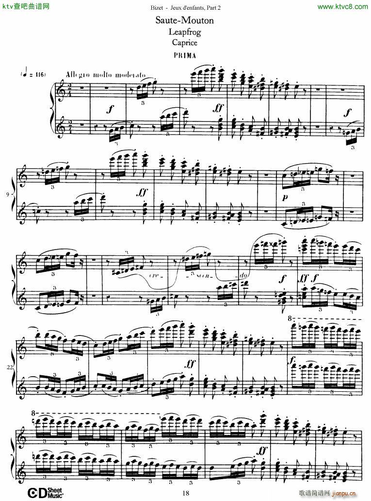 Bizet Jeaux d Enfants Part II(V)19