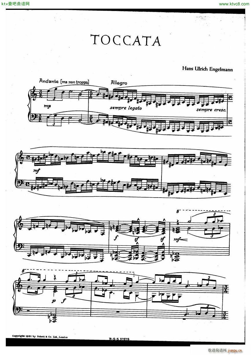 Engelmann Toccata(V)1