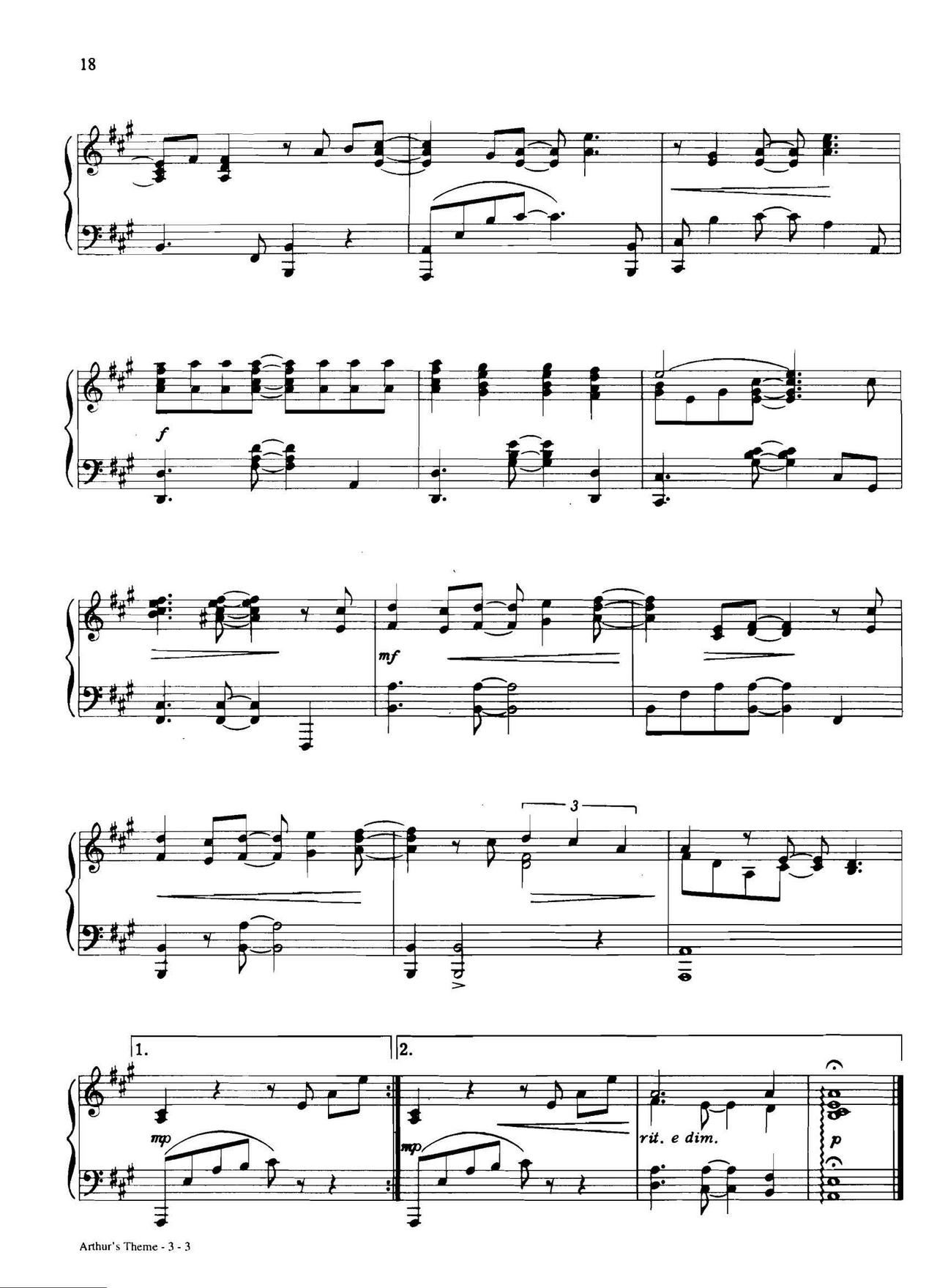 arthur s theme Dan Coates { (V)3