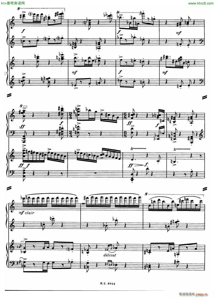 Auric Partita for two pianos(V)34