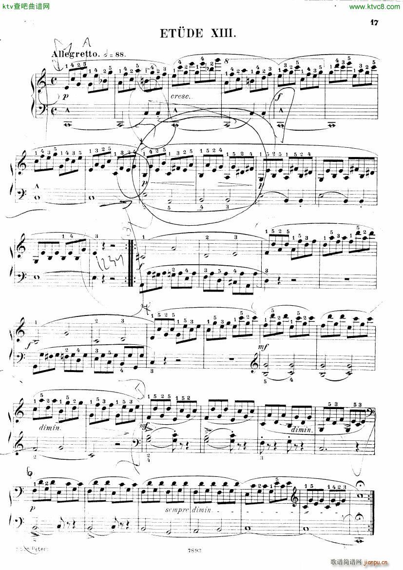 Henri Bertini 1798 1876 25 Easy Etudes Op 100(V)18