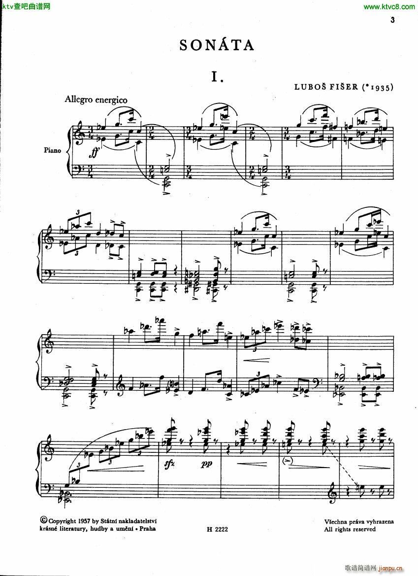 Fiser Piano Sonata 1955(V)3