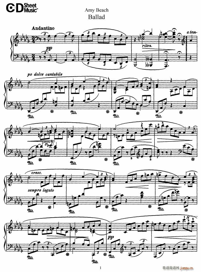 Beach Ballad in D flat major(V)1