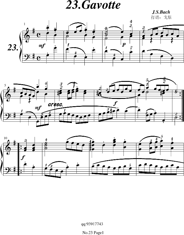 ͺճIINo.23Gavotte(V)1