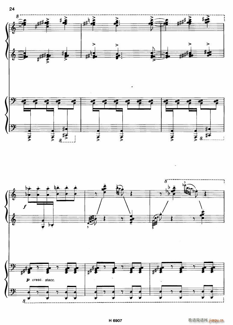Barton Sonatina for 4 hands(V)24