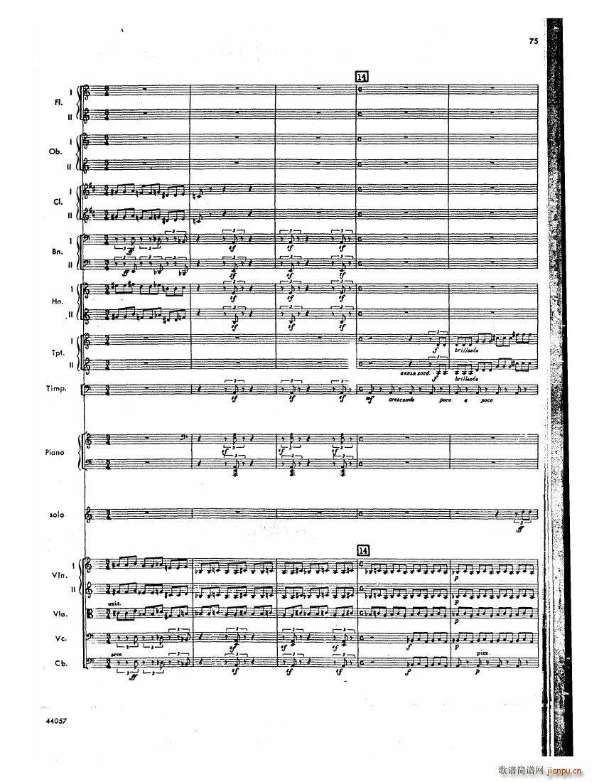 Barber op 14 Violin Concerto Score (V)34