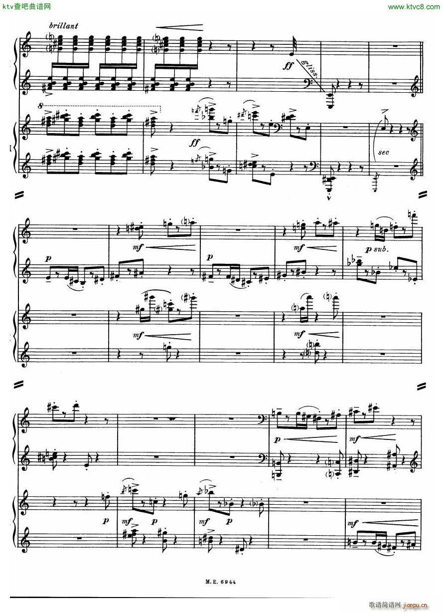 Auric Partita for two pianos(V)31