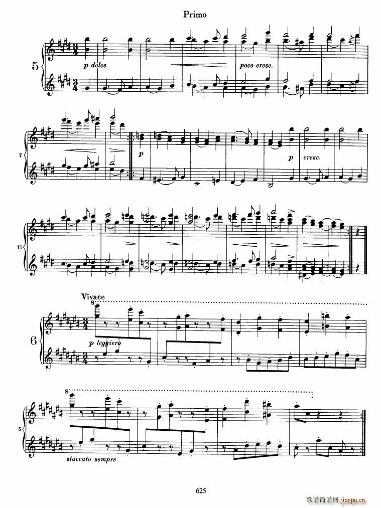 Brahms op 39 Waltzes(V)7