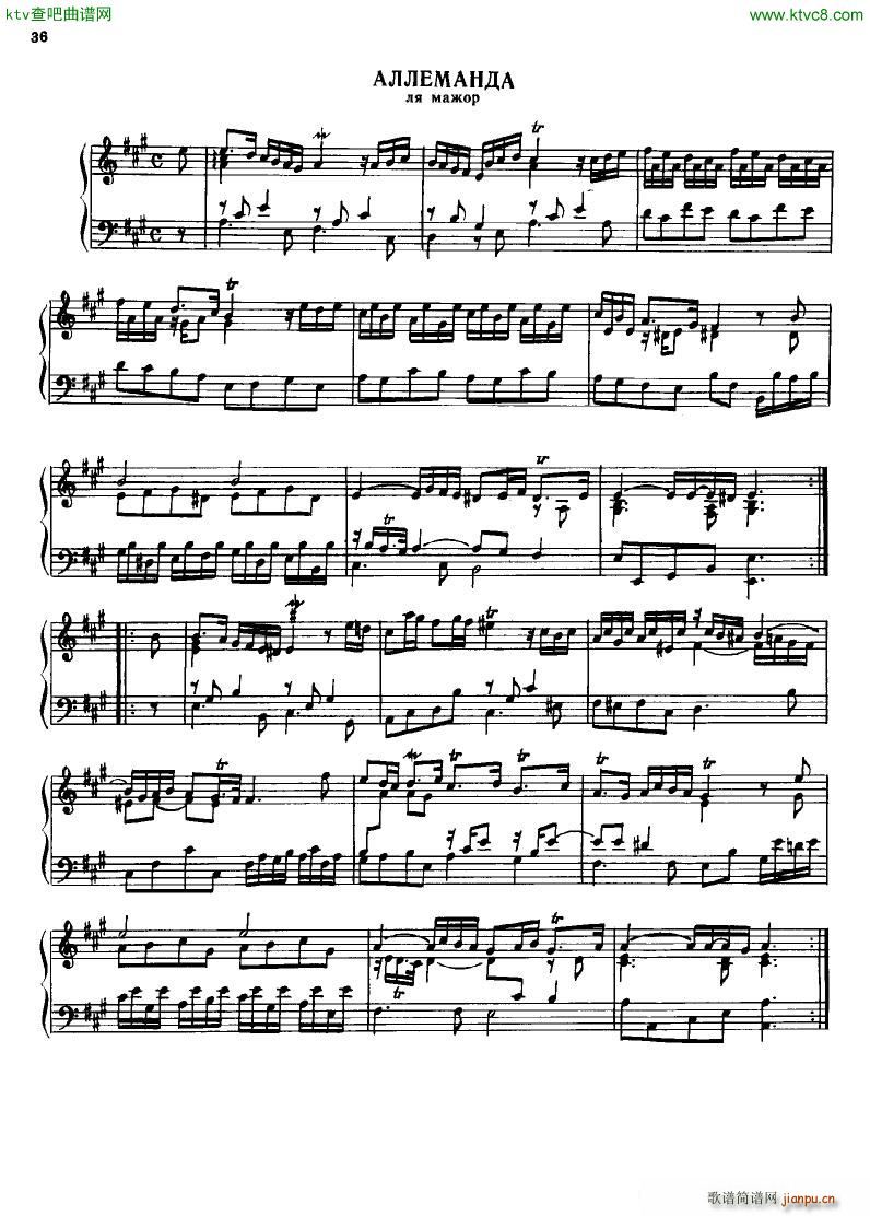 H ndel 1 Suiten for Piano Book 2(V)38