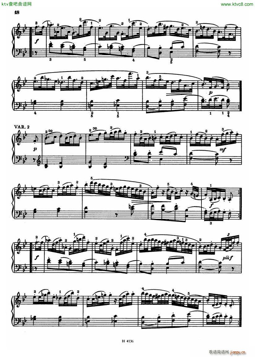 Czech piano variations from 18th century(V)16