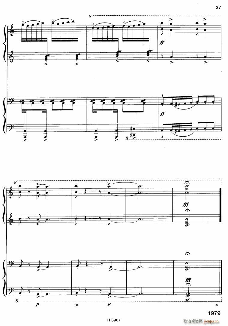 Barton Sonatina for 4 hands(V)27