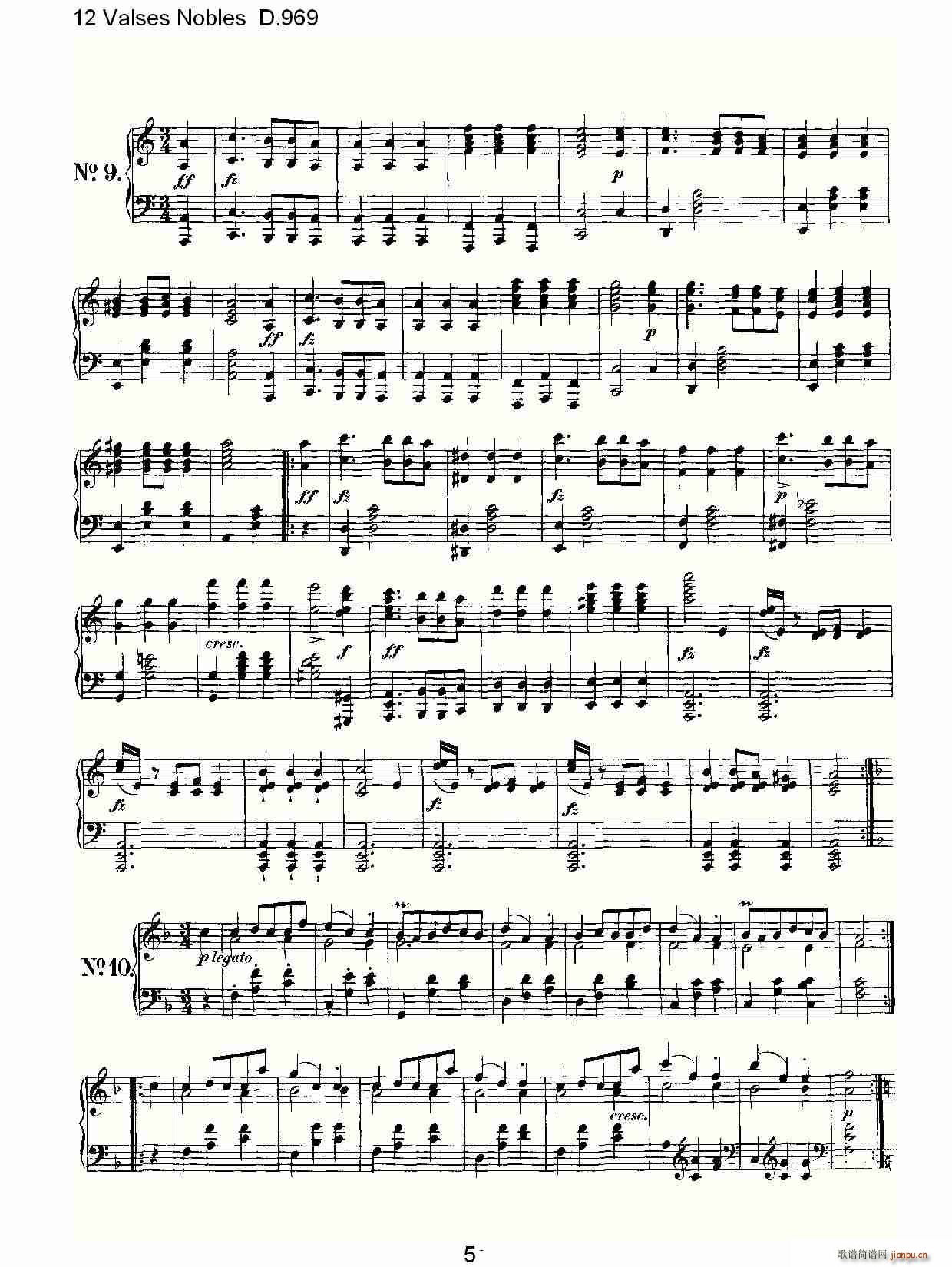 12 Valses Nobles D.969(ʮּ)5