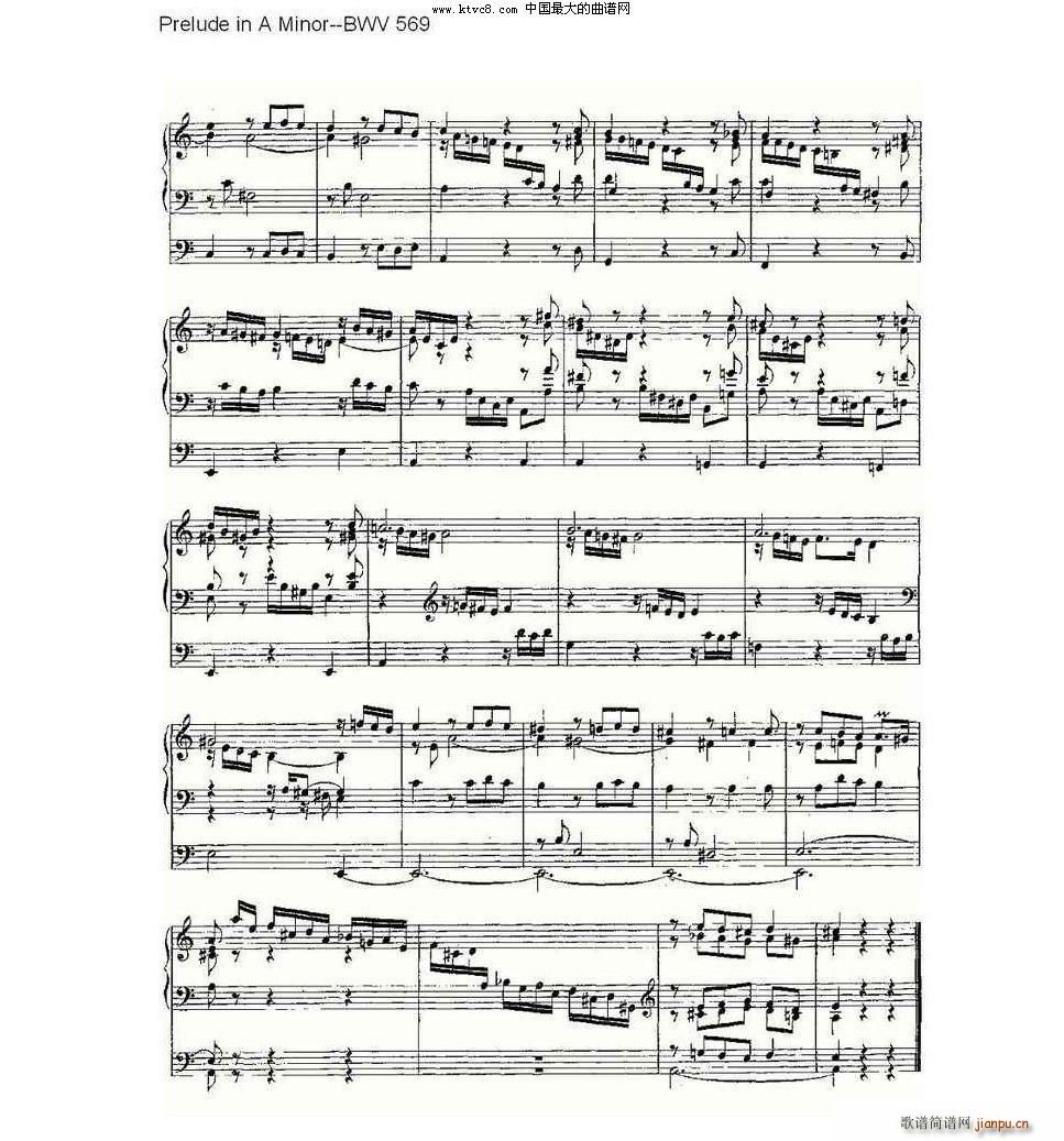 Fantasia in G Major BWV 572 L(fng)V(ʮּ)5