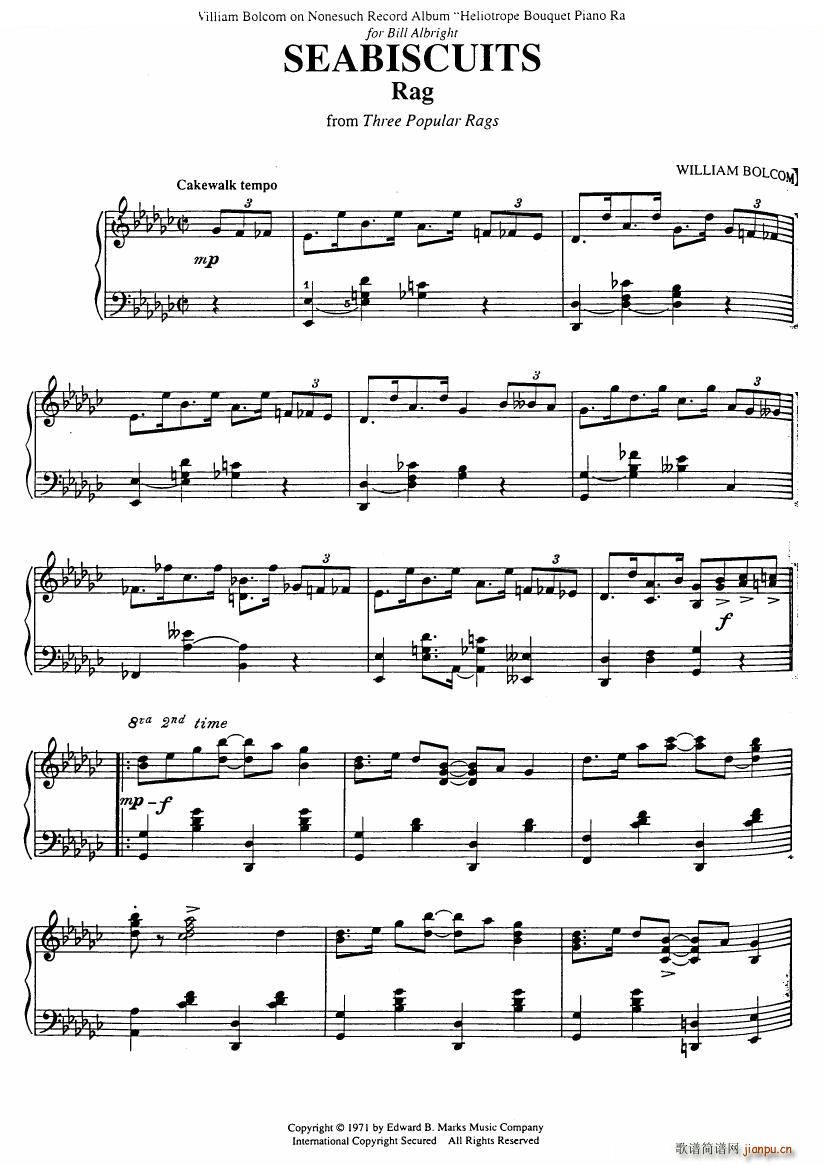 551 classical sheet music piano rags һ(V)32