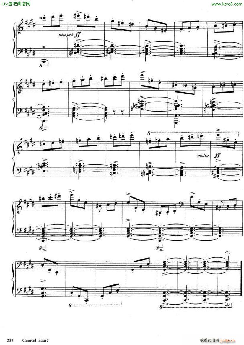 Faur Theme et variations opus 73(V)16
