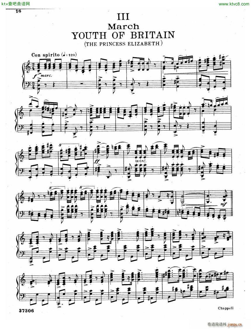 Coates The Three Elizabeths Piano Suite(V)17