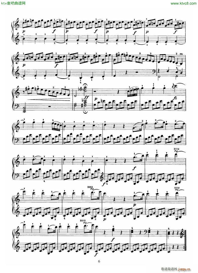 Haydn Piano Sonata No 35 In C(V)6