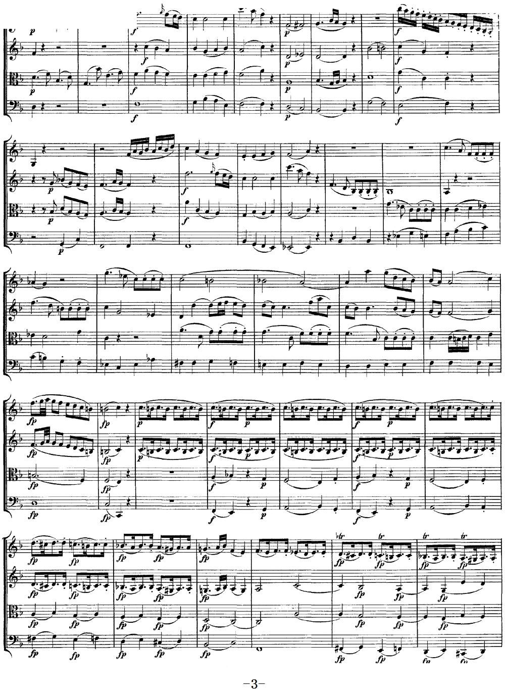 Mozart Quartet No 8 in F Major K 168(V)3