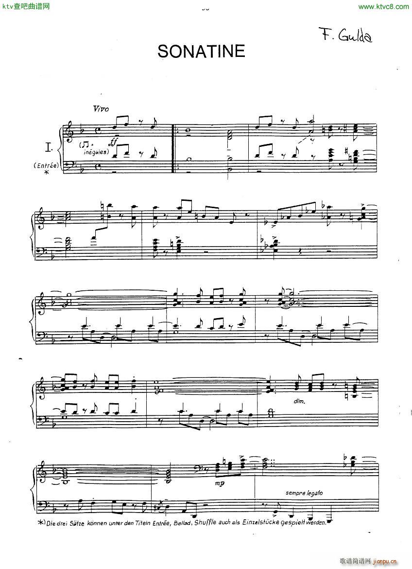 Gulda Sonatine(V)1