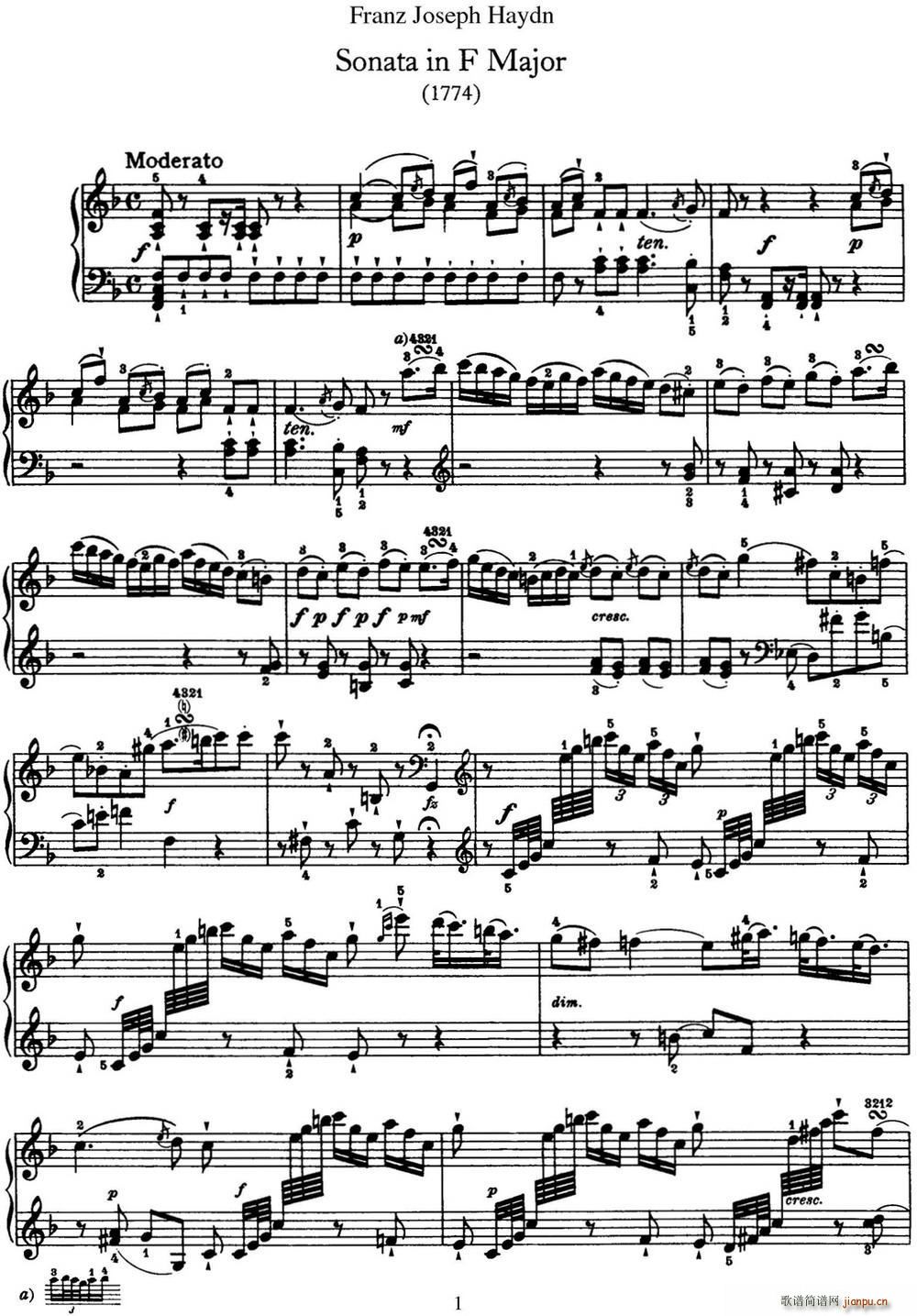 D Q Hob XVI 29 in F major(V)1
