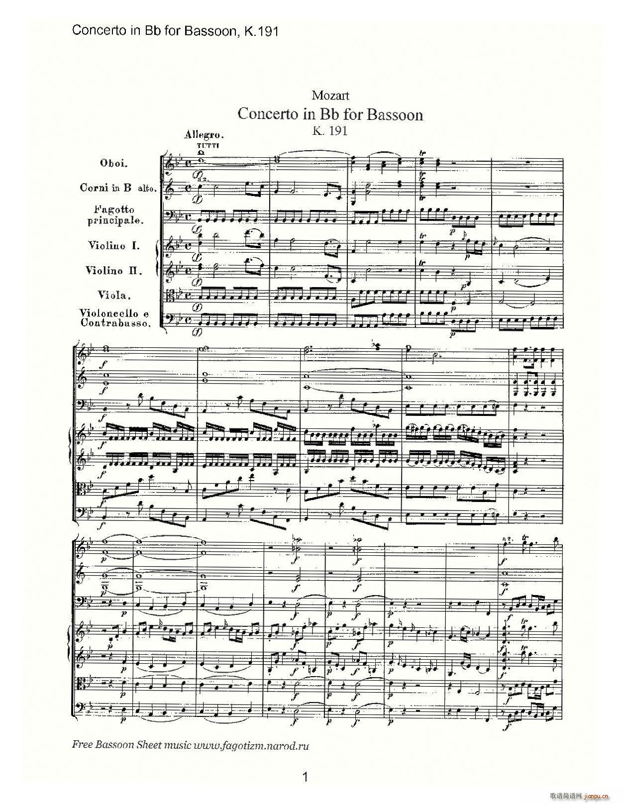 mozart score Ī(V)1