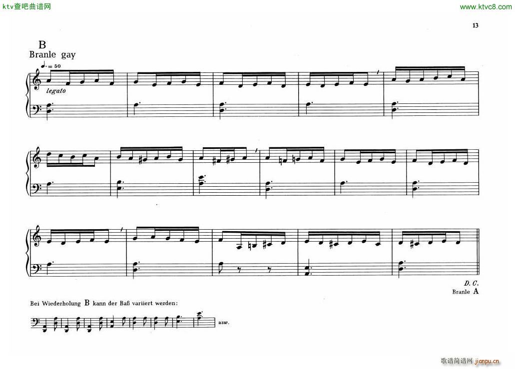 Organ Or Clavichord Old Pieces For(V)6