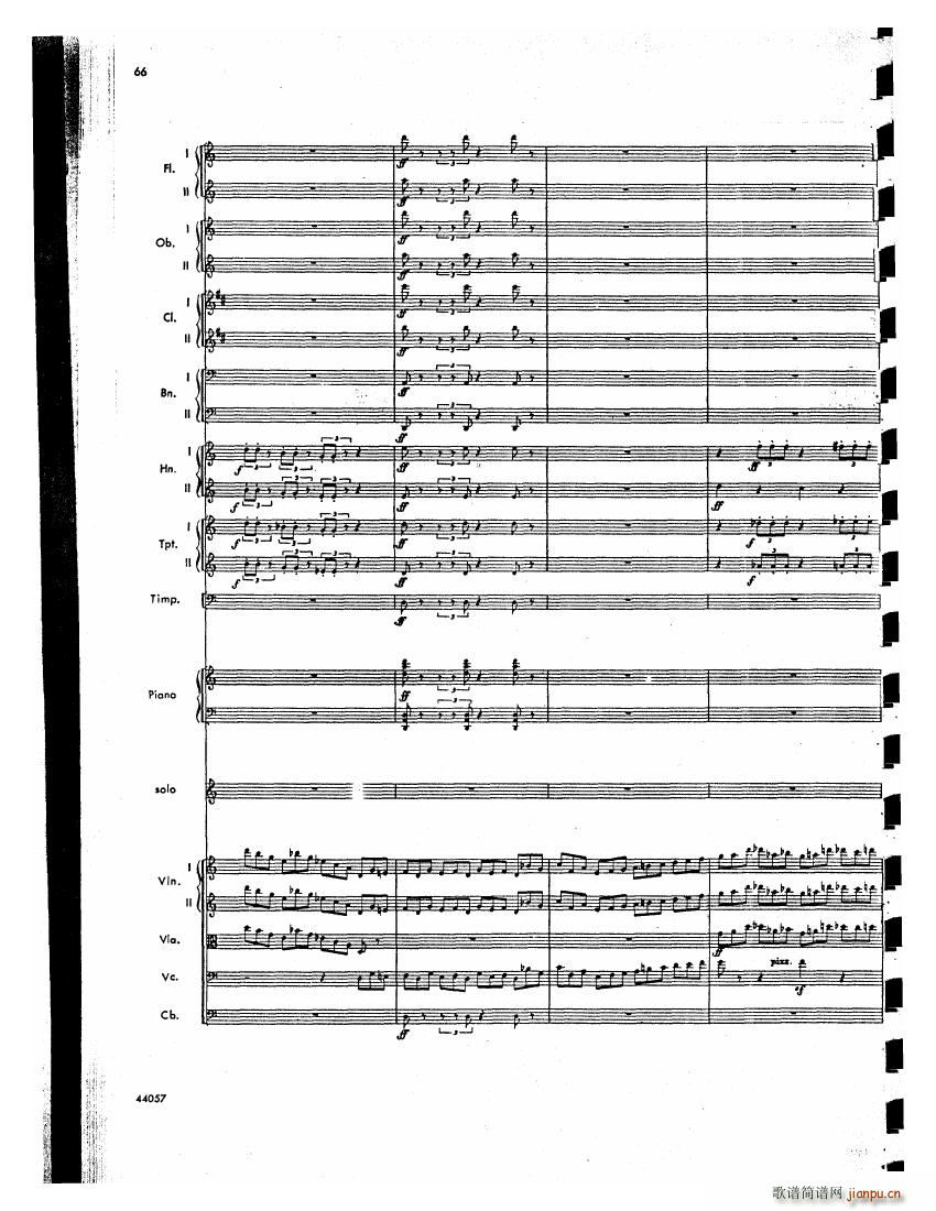 Barber op 14 Violin Concerto Score (V)25