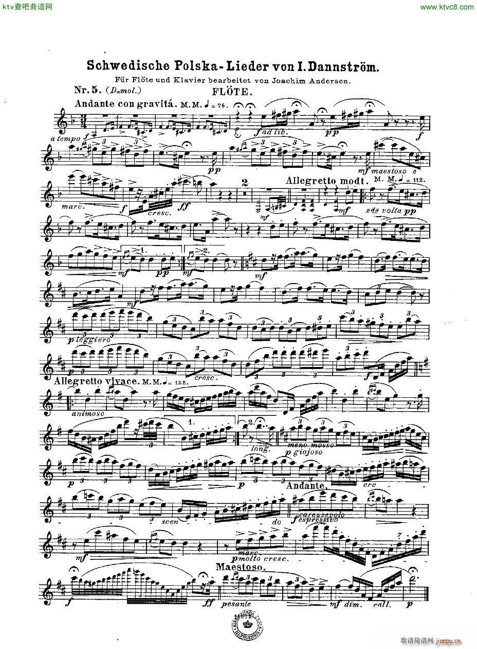 Andersen op 50 Schwedische Polska Lieder(V)30