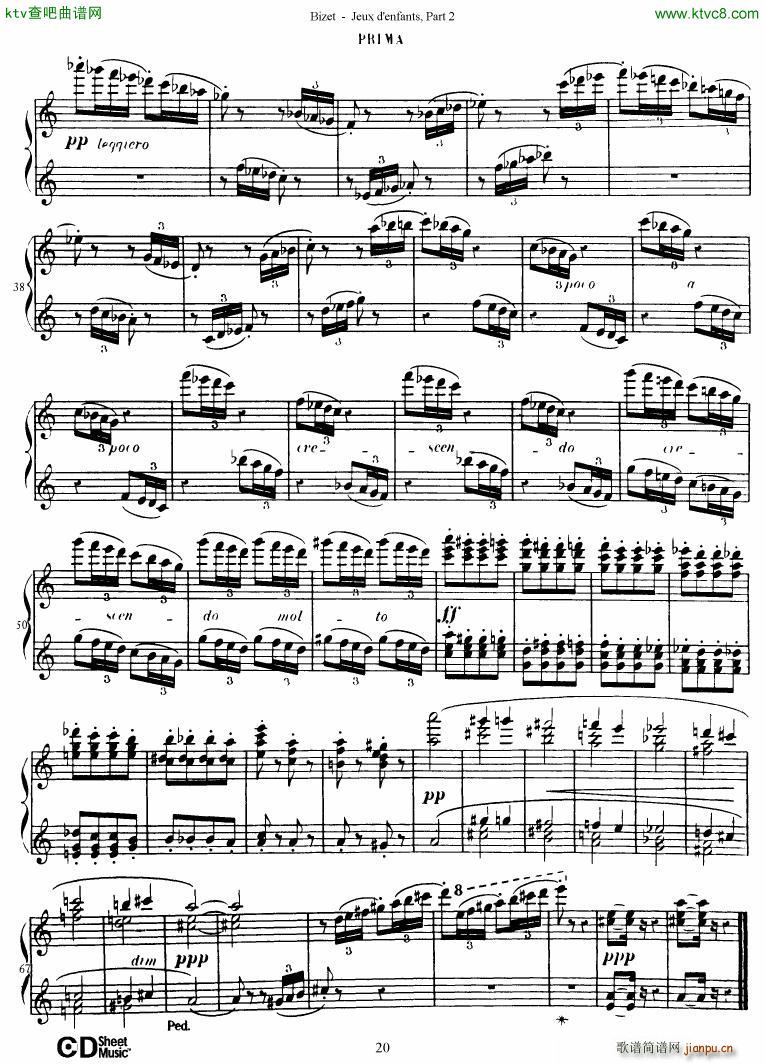 Bizet Jeaux d Enfants Part II(V)21